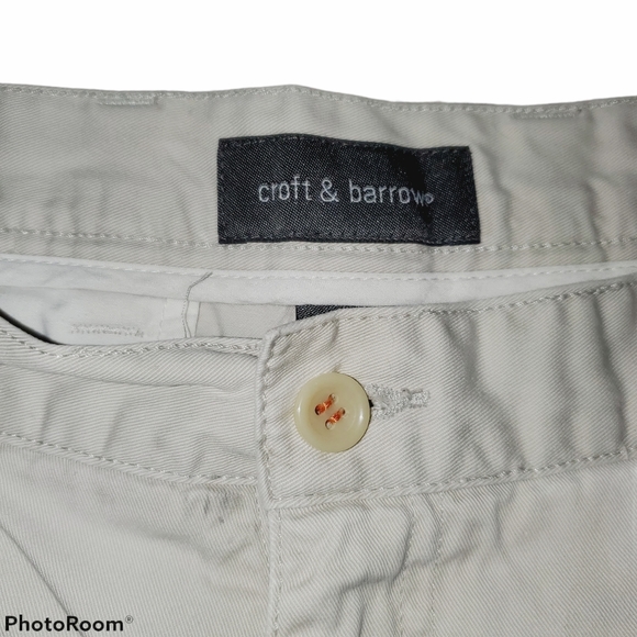 Croft and Barrow Men's Tan Cargo Shorts with Velcro Pocket Closure 409 - Picture 2 of 7
